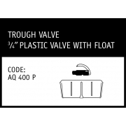 Marley Philmac Trough Valve ¾" Palstic Valve with Float - AQ 400 P